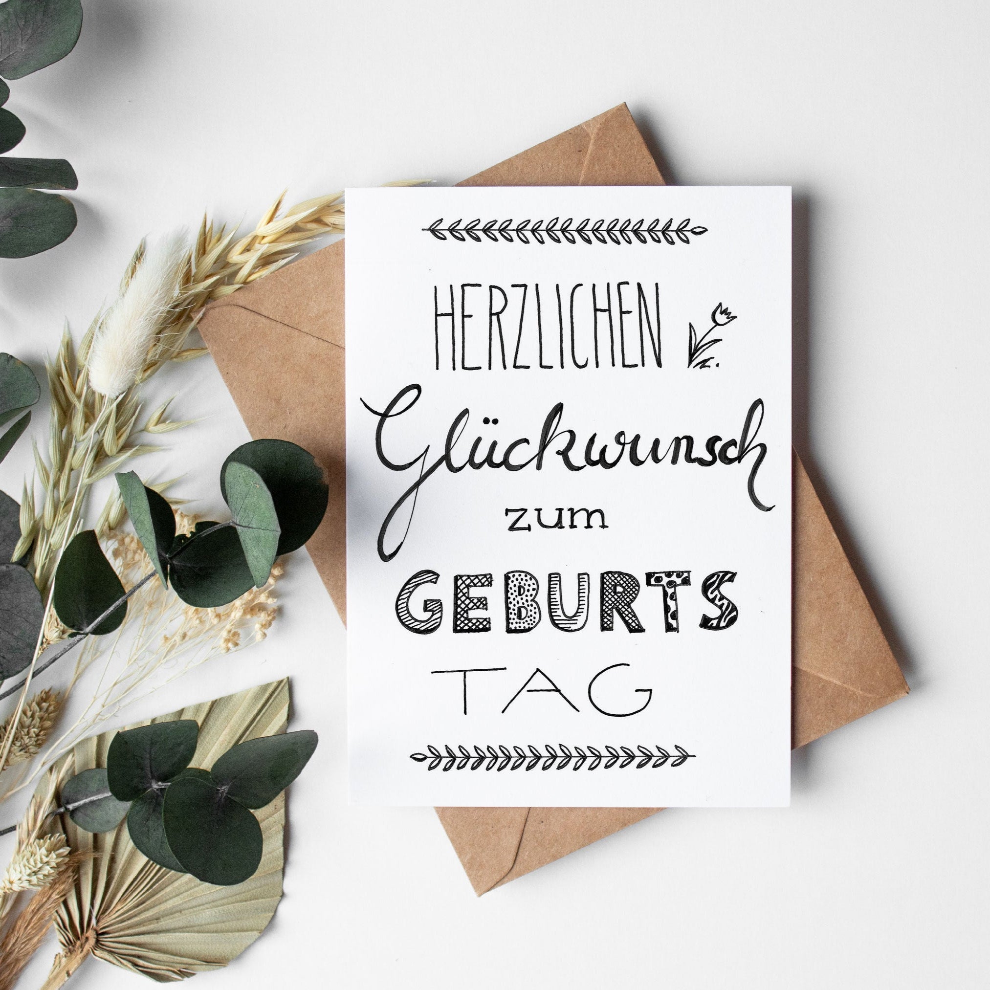 Geburtstagskarte: Herzlichen Glückwunsch